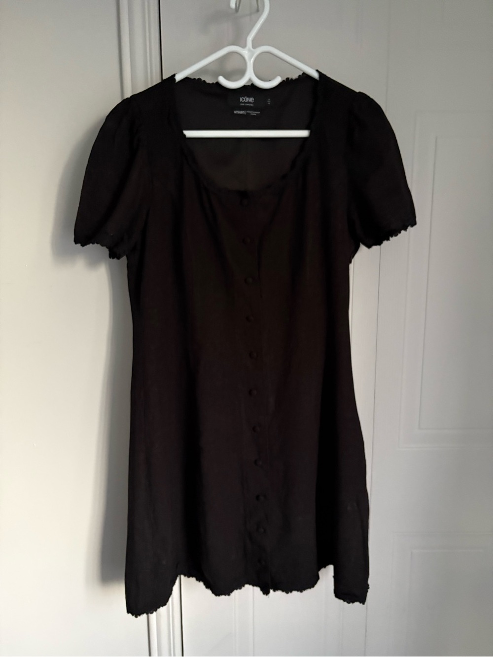 Simons Button-Front Dress - Picture 4 of 8